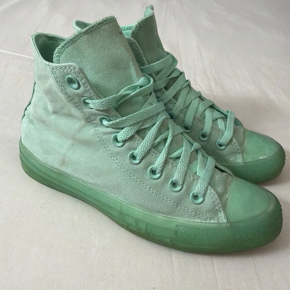 Converse All Star Chuck‎ Taylor Hi Top Peppermint Green Sneakers M 6.5/Women 8.5 - Picture 12 of 16